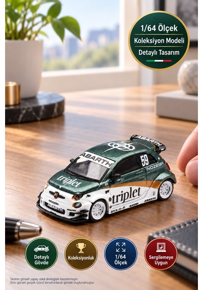Mini Gt 1/64 Abarth 595 Lb-works Ty Edition Diecast Koleksiyon Model Araba 5,7 Cm