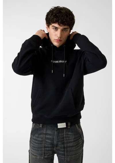 Guess Guess Jeans Logolo Kapüşonlu Erkek Sweatshirt M5rq38kcpr1 Siyah