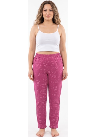 Kadın Tek Penye Pijama Alt Bgl-st05656 Gülkurusu
