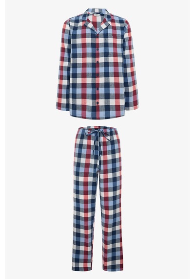 Penti Ekose Erkek Gömlek Pijama Takımı Çok Renkli