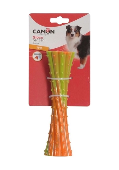 Camon Tpr Gıcırtılı Sopa Köpek Oyuncağı: Diş Masaj Etkili Hafif Ve Dayanıklı 18 Cm