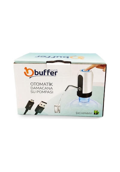 Buffer Usb İle Şarj Edilebilir Elektrikli Otomatik Damacana Su Pompası Renkli