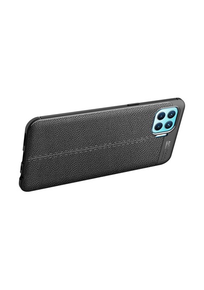 Oppo Reno 4 Lite Kılıf Zore Niss Deri Desenli Silikon Kılıf