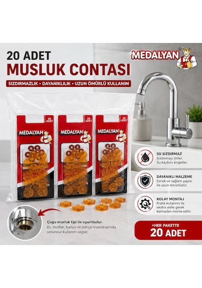 Medalyan Dl-53 Musluk Contası - 20'li Paket- 12'li Paket Diğer
