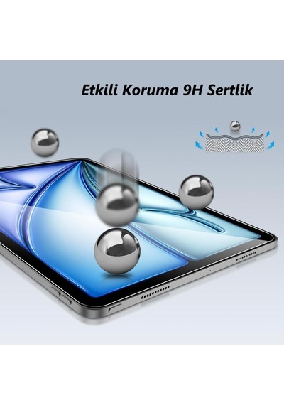 Lexroo İpad Air 13 İnç İle Uyumlu Ekran Koruyucu 9h Temperli Kırılmaz Esnek Nano Cam