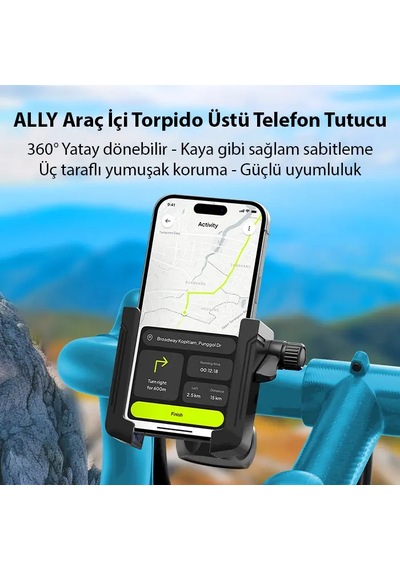 Ally Crown Gidon Bağlantılı Bisiklet Ve Motosiklet Telefon Tutucu- 5775