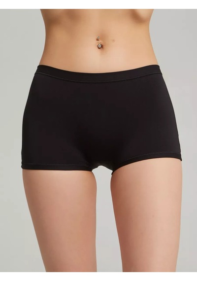 Moncorno Model Boxer Popo Şekillendirici İz Yapmayan Seamless Külot Siyah Renk Siyah