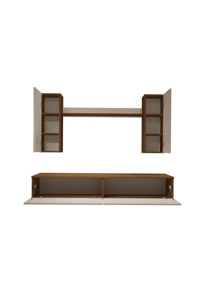 Decoraktiv Eko 5d Mdf Std Tv Ünitesi Tv Sehpası Ceviz - Beyaz