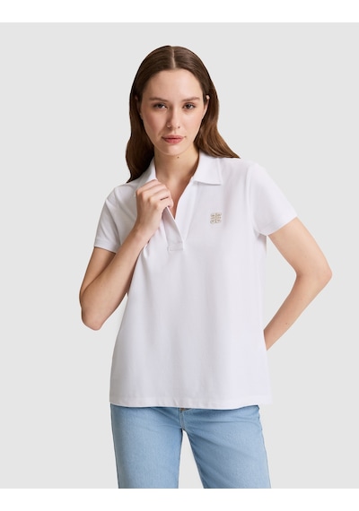 Pierre Cardin Kadın Beyaz Tişört 50326890-vr013