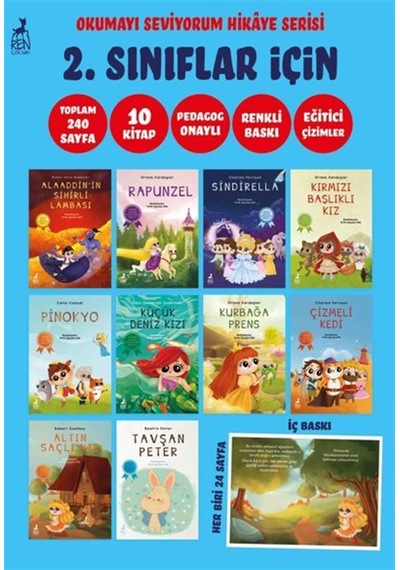 Okumayı Seviyorum Hikaye Serisi 2. Sınıflar İçin 10 Kitap / ...