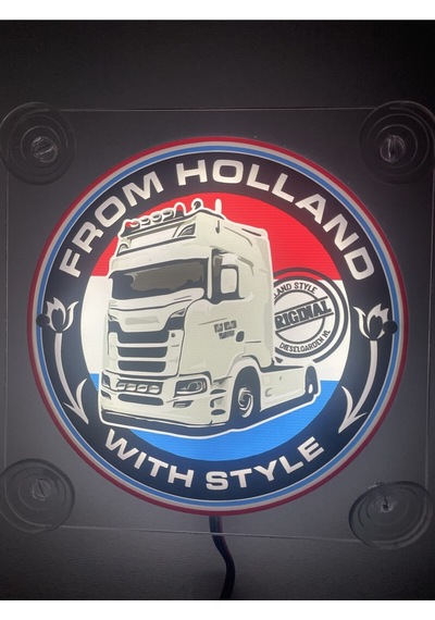 Ahmet Otomotiv Holland Tip Scania Cam Önü Logo Tabela 24v