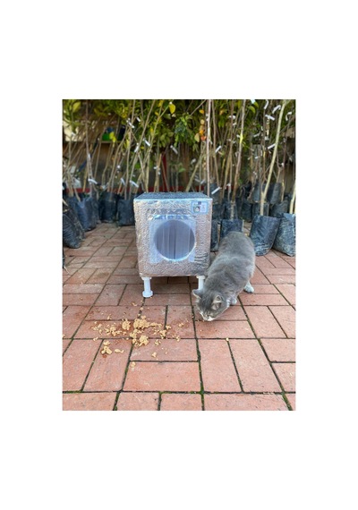 Kedi Yuvası Kedi Evi Isı Ve Su Yalıtımlı % 100 Korunaklı -11 Mm Osb -video Anlatımlı