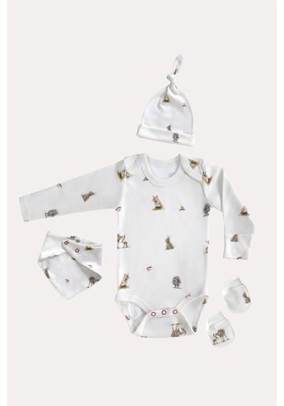 Mama Padre Zoro Yenidoğan Mini Set - 4 Parça Renkli - 861046959 Renkli