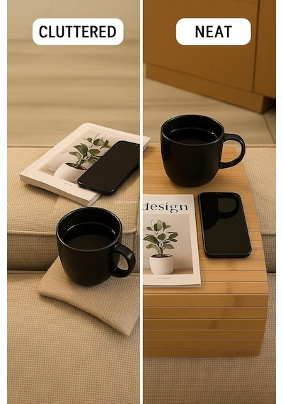 Busstier Bambu Katlanabilir Yan Sehpa 40x29 Cm, Koltuk Ve Kanepe Kenarı Portatif Tepsi, Amerikan Servisi Diğer Busstier Bambu Katlanabilir Yan Sehpa 40x29 Cm, Koltuk Ve Kanepe Kenarı Portatif Tepsi, Amerikan Servisi Diğer