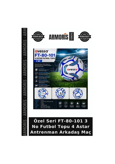 Özel Seri Ft-80-101 3 No Futbol Topu 4 Astar Antrenman Arkadaş Maç Çok Renkli