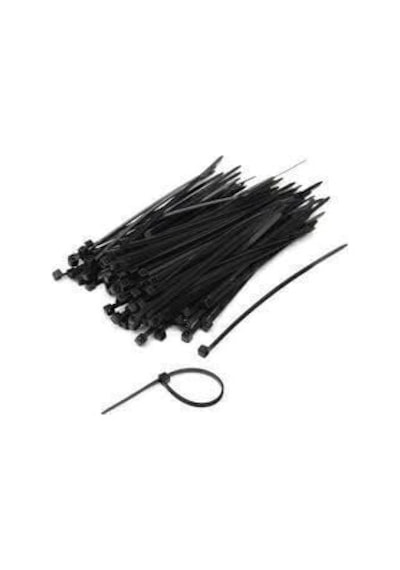 Uv Tork Kablo Bağı Cırt Kelepçe 7,6 Mmx300 Mm Siyah 100 'lü Paket