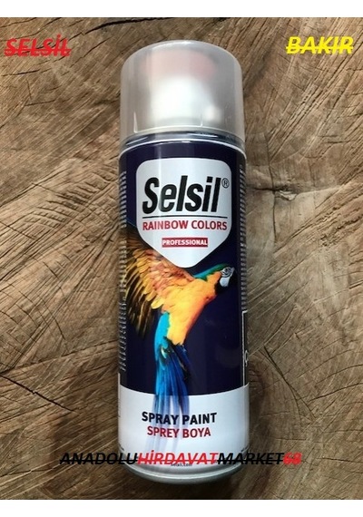 Selsil Bakır Yaldız Sprey Boya 400 ML Bakır Renk Sprey Boya