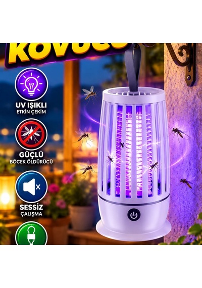 Sessiz Çalışan Uv Işıklı Elektrikli Böcek Öldürücü Gece Lambası