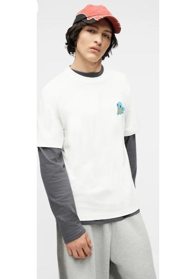 Only & Sons Erkek Pokemon Figürlü Beyaz T-shirt - 22037659 Beyaz