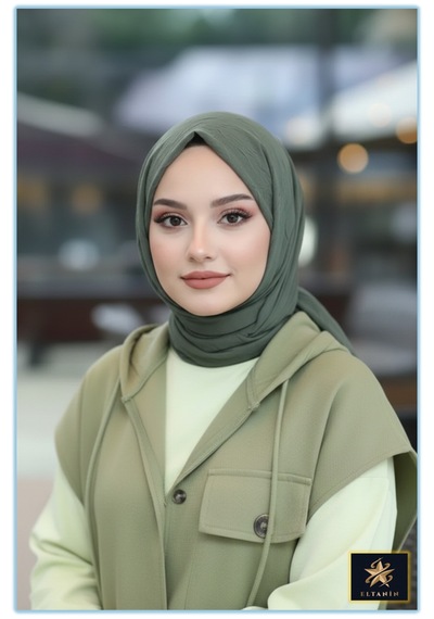 Bambu Kraş Şal Tesettür Giyim, Yüksek Kalite, Hafif, Rahat, Şık, Premium, Lux, Shawl, Scarf Haki