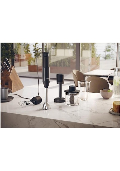Haier  HHB5B5/1 1000W El Blender Seti Cam Hazneli Doğrayıcı Çırpıcı 10 Kademeli Turbo
