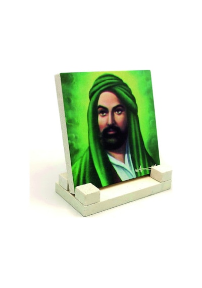 Hz. Ali TasviriBaskılı Doğaltaş Masaüstlük