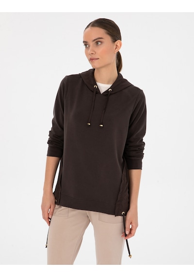 Pierre Cardin Kadın Kahverengi Sweatshirt 50314041-vr029 Kahverengi