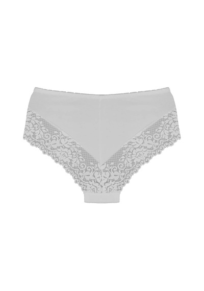 Magic Form 719 Penye Dantelli Normal Külot-beyaz Çok Renkli