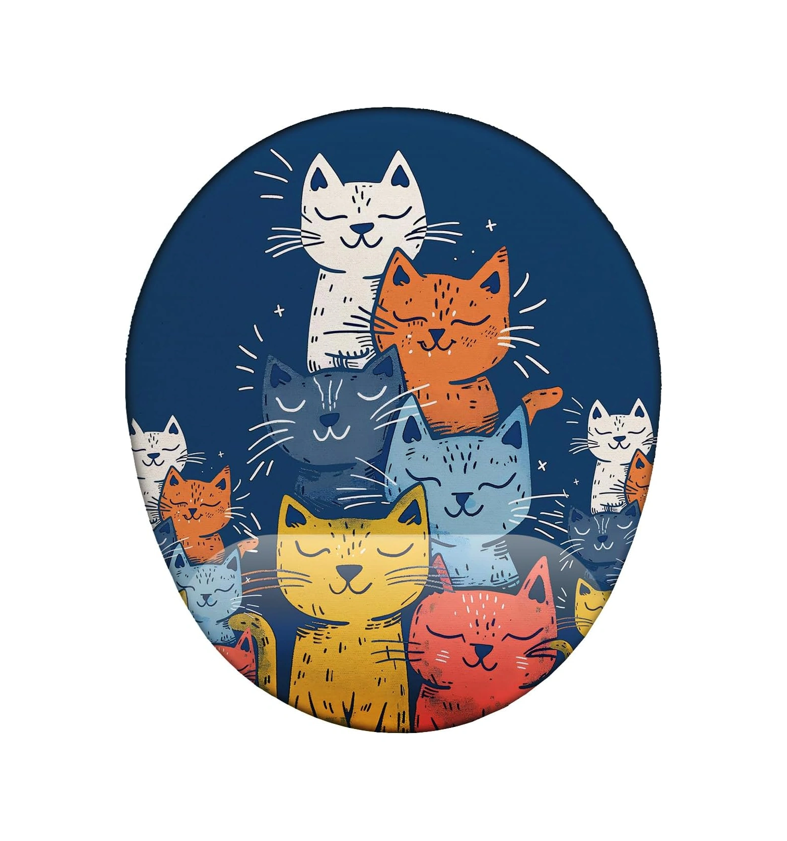 Renkli Sevimli Kediler Mouse Pad