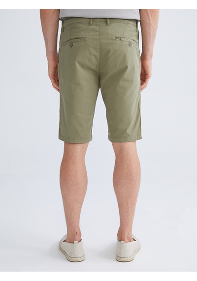 Lcwaıkıkı Classic Haki Standart Kalıp Gabardin Erkek Şort