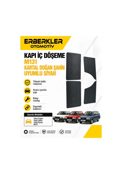 Kapı İç Döşeme M131 Kartal Doğan Şahin Uyumlu Siyah - Erb2174