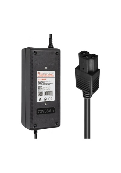 Powermaster Pm-7027 72 Volt - 38 Amper Elektrikli Bisiklet Şarj Cihazı Siyah