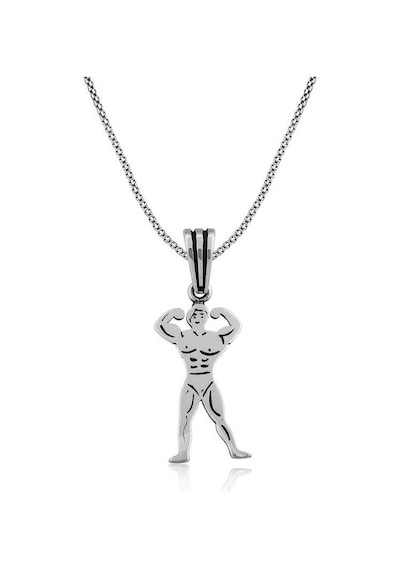 Stillove Gümüş Body Building Erkek Kolye