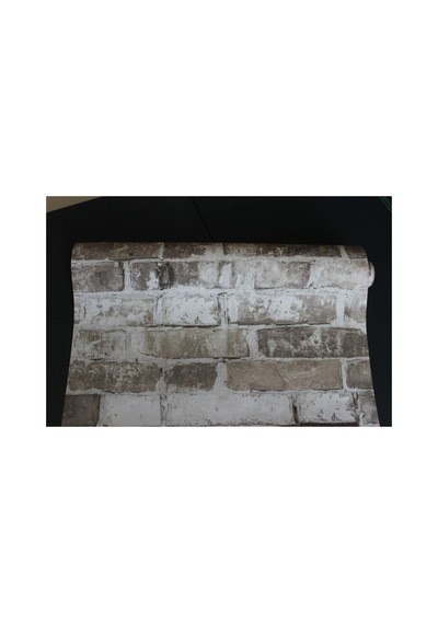 Tetik Tuğla Desenli Duvar Kağıdı, Gri-bej, 100 X 110 Diğer