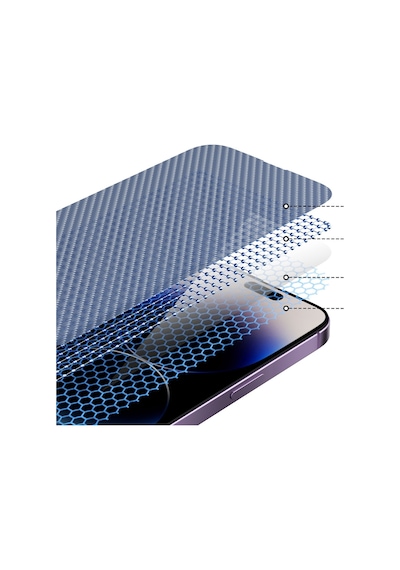Apple Uyumlu   iPhone 14 Pro Max Youngkit Antistatik Ve Antidust Kolay Uygulama Aparatlı Cam Ekran Koruyucu