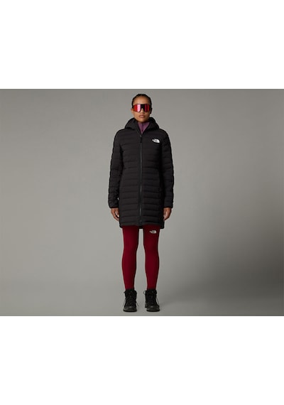 The North Face W Belleview Stretch Down Kadın Outdoor Parka 600 Dolgu Kaz Tüyü NF0A7UK74H01 Siyah