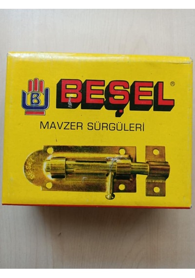 Mavzer Sürgü Kapı Arkası Sürgüsü ve Vidası No 6