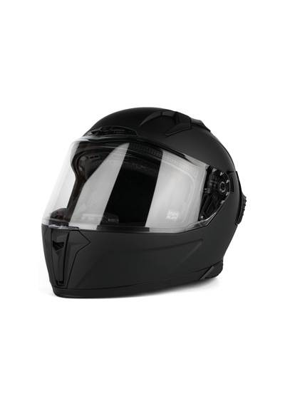 Caspiano Homer Full-face Led Işıklı Matt Black Motosiklet Kaskı Ece-r 22.06 Sertifikalı Mat Siyah