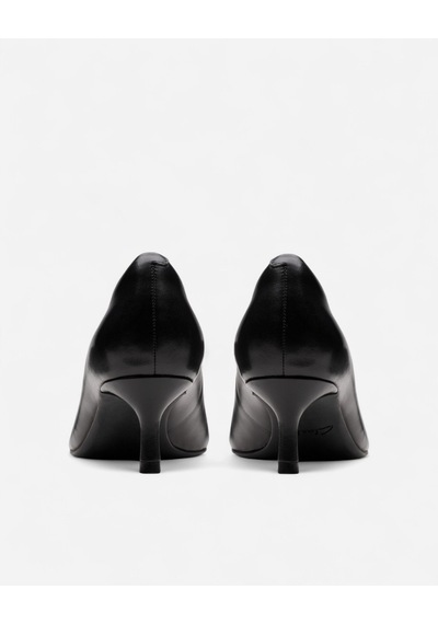 Clarks Zarey Court Black Leather, M 3 Kadın Siyah Topuklu Ayakkabı 26183156 siyah