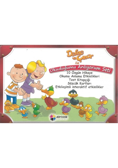 Dörtrenk Defne ve Çınar ile Okuduğumu Anlıyorum Seti 10 Kitap