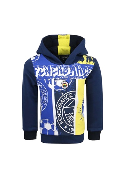 Fenerium Fenerbahçe Çocuk Trıbun Fenerbahçe Pattern Sweat Lacivert