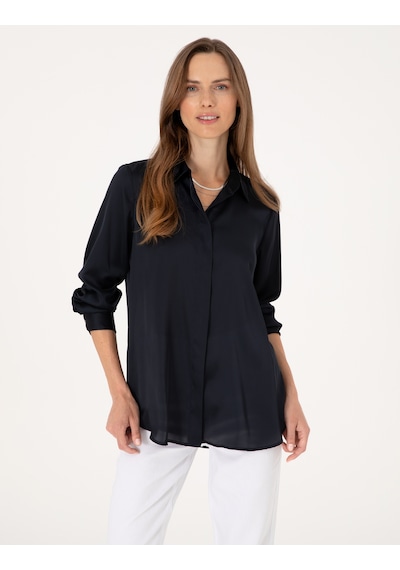 Pierre Cardin Kadın Lacivert Gömlek Desenli 50313588-vr033 Lacivert