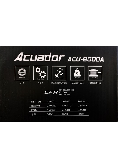 Okuma Acuador Acu-8000a 3+1 Bilye Olta Makinesi