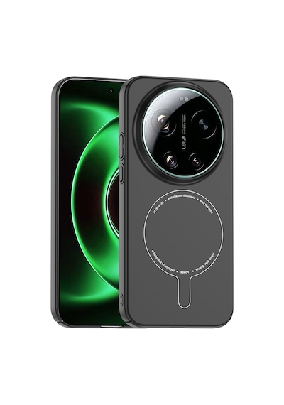 Maks Technology Mi 17 Ultra Kılıf M-safe Şarj Özellikli Kamera Korumalı Mkst Elio Sert Pc Kapak - Lacivert