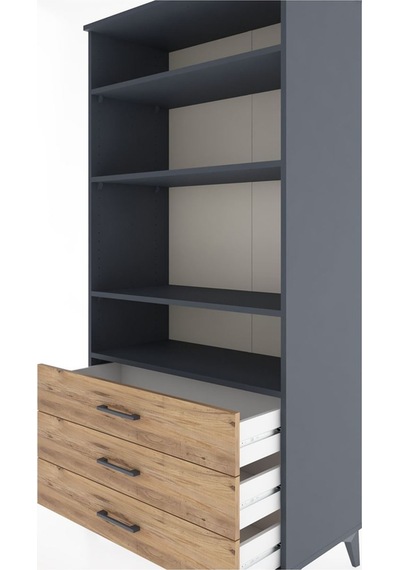 Hyperion Dolap Tek Raflı 7 Çekmeceli 88x44x182 Antrasit-çam Antrasit Hyperion Dolap Tek Raflı 7 Çekmeceli 88x44x182 Antrasit-çam Antrasit