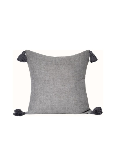 Koza Home Aspen Gri Dekoratif Boncuk Elyaf İç Dolgulu Kırlent 40x40 5000 Standart