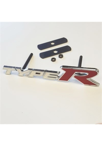 Type R Metal Amblem 2,5X14Cm Arkadan Somunlu