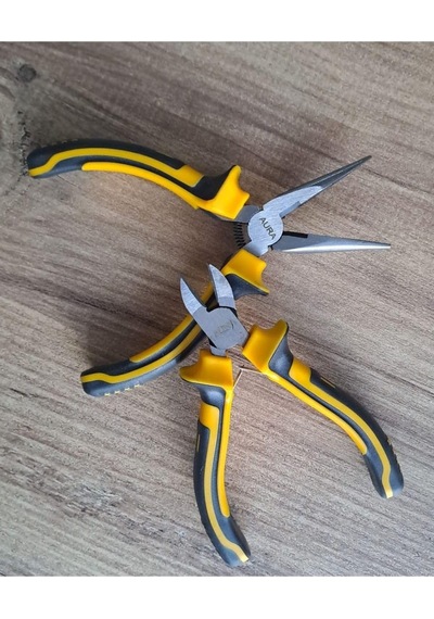 Mini Garga Burun Mini Yan Keski Pense 6 Li Saatci Tornavida Seti Kargaburun Düz Yıldız Tornavida
