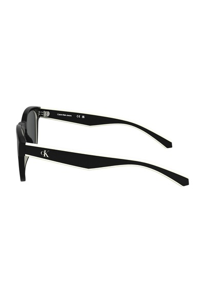 Calvin Klein Jeans CKJ 25300S 001 47 Çocuk Kare Siyah Kemik Güneş Gözlüğü