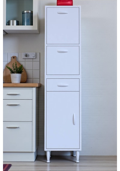 Eliusta Solaira 35 Cm Genişlik Kapaklı Mutfak Dolabı 3 Kapaklı, Çekmeceli Çok Amaçlı Mutfak/banyo Dolabı Beyaz Eliusta Solaira 35 Cm Genişlik Kapaklı Mutfak Dolabı 3 Kapaklı, Çekmeceli Çok Amaçlı Mutfak/banyo Dolabı Beyaz
